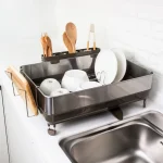 스토피아 프리미엄 프레임 A형 식기건조대 주방 접시 건조대, 배수 대형 접시 건조대, 싱크대용 주방용품 홀더가 있는 접시 건조대 - 이미지 5