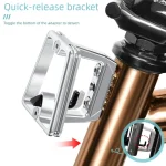 10KG 용량 산악 자전거 짐바구니 랙 화물 캐리어 랙 자전거 전면 랙 합금 수하물 여행 캐리어 랙 - 이미지 5