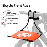 OFFBONDAGE 자전거 프론트 랙 산악 자전거 전기 자전거 도로/접이식 자전거 용 알루미늄 합금 자전거 화물 수하물 캐리어 랙