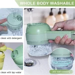 4in1 전기 야채 절단기 세트 휴대용 무선 전기 마늘 다지기 식품 분쇄기 고기 분쇄기 식품 껍질 벗기기 슬라이서 - 이미지 5