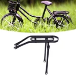 고강도 사이클링 장비용 후방 자전거 랙, 20 인치 자전거 라이딩, 쉬운 설치, 금속 경량 패니어 랙