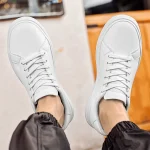 새로운 남성 운동화 엘리베이터 신발 높이 증가 깔창 6-10CM 하이힐 신발 가죽 스포츠 신발 남성 신발 - 이미지 3