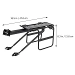 1개 강력한 하중 지탱 자전거 후면 랙 견고한 알루미늄 합금 화물 짐 랙 디스크 브레이크 포함 대부분의 자전거용 - 이미지 5