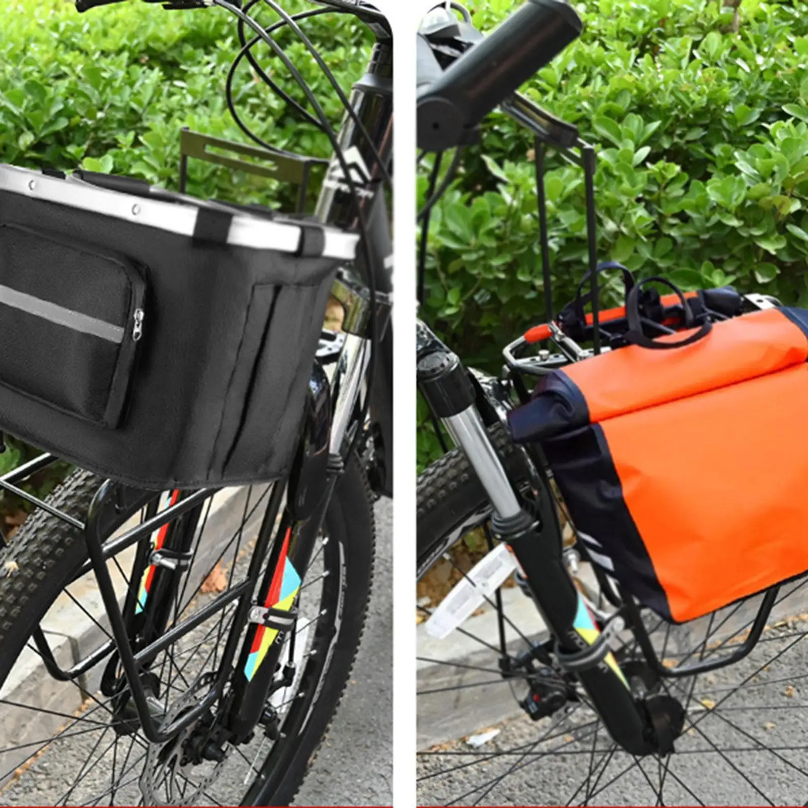 Bicycle Front Rack Universal Steel Luggage Carrier for Mountain and Road Bike Touring and Folding Bike Travel