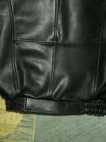 뉴질랜드 양가죽 A2 파일럿 소프트 가죽 남성 겨울 재킷 천연 가죽 재킷 남성 패션 도시 비즈니스 캐주얼 숏 스타일 지퍼 장식 - 이미지 3