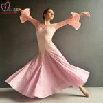 여자 긴 드레스 드레스 라인 댄스 의상의 새로운 신제품 의상 볼룸 현대 무용 플라멩코 의류 왈츠 0127
