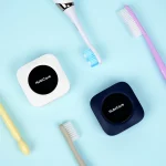 [휴비딕] UVC LED 살균&히팅건조 충전형 휴대용 칫솔 살균기 화이트 HTS-850 - 이미지 2