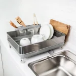 스토피아 프리미엄 프레임 A형 식기건조대 주방 접시 건조대, 배수 대형 접시 건조대, 싱크대용 주방용품 홀더가 있는 접시 건조대