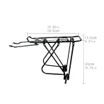 산악 자전거 후면 수하물 랙, 튼튼한 패니어, 자전거 후면 화물 랙 - 이미지 6