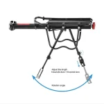 산악 자전거 리어 랙 사람 운반 용량 견고하고 내구성이 뛰어난 안정적인 조절 가능한 자전거 수하물 캐리어 자전거 액세서리 - 이미지 5