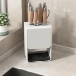 세카이젠 다용도 물빠짐 수저통 칼꽂이 탄소강소재 Storage Rack Kitchen Shelf - 이미지 5