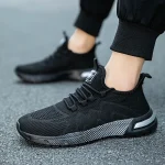 Oiaano 맨발 남성 스포츠 신발 메쉬 가볍고 통기성 좋은 레이스업 스니커즈 캐주얼 소프트 솔 레저 제로 드롭 아웃도어 작업 조깅용