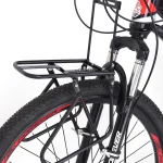 자전거 화물 랙 로드 베어링, 자전거 캐리어 가방, 수하물 선반 브래킷, 스틸 자전거 프론트 랙, 산악 자전거 액세서리, 15kg - 이미지 2