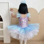 댄스 발레 의상 소녀 발레 드레스 레오타드 파티 여름 의상 소녀 드레스 어린이 옷 베스티도 발레린 생일 선물 - 이미지 6