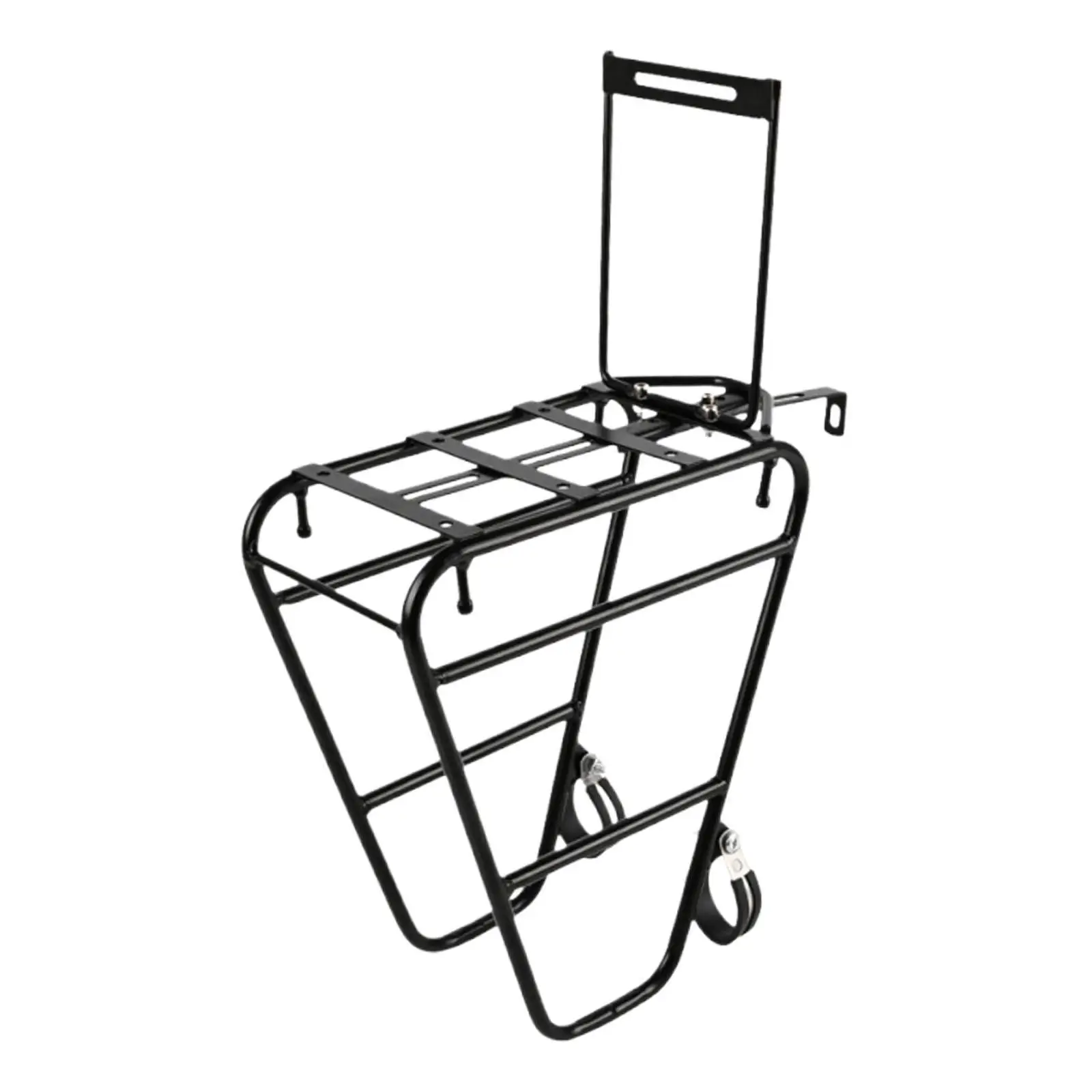 Bike Front Carrier Rack, Trunk Holder Front Fork Mounting, Bicycle Front Rack, Bag Luggage Shelf, for Long Distance Cycling