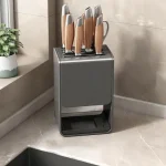 세카이젠 다용도 물빠짐 수저통 칼꽂이 탄소강소재 Storage Rack Kitchen Shelf - 이미지 4