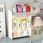 새로운 서랍 주최자 디럭스 데스크탑 메이크업 주최자 주방 선반 방진 머그잔 차 세트 커피 서랍 조리대 주최자 - 이미지 2