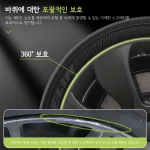 테슬라 Model Y (2020–2024) 19인치 좌우 휠 허브 캡 4종 세트, 훨윈드 휠 허브 캡 교체 액세서리 - 이미지 4