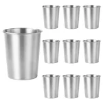 스텐레스 물컵 (스텐컵 350ml-10개) 물잔 304 스텐음료컵