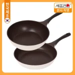 셰프라인 쵸코크림 인덕션 IH 프라이팬 가벼운 코팅팬 30웍+30프라이팬 - 이미지 2
