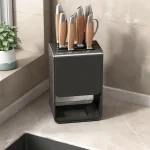 세카이젠 다용도 물빠짐 수저통 칼꽂이 탄소강소재 Storage Rack Kitchen Shelf - 이미지 3