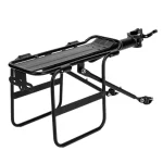 1개 강력한 하중 지탱 자전거 후면 랙 견고한 알루미늄 합금 화물 짐 랙 디스크 브레이크 포함 대부분의 자전거용