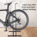 서쪽 자전거 휴대용 자전거 주차 스탠드 랙 분리형 자전거 수리 스테이션 유지 보수 3 in 1 금속 자전거 보관 랙 - 이미지 3
