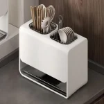 세카이젠 다용도 물빠짐 수저통 칼꽂이 탄소강소재 Storage Rack Kitchen Shelf - 이미지 2