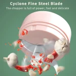 100/250ml 전기 주방 음식 쵸퍼 미니 마늘 분쇄기 USB 휴대용 고기 분쇄기 야채 쵸퍼 주방 도구 - 이미지 2