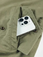 두꺼운 미국 레트로 작업복 양털 재킷 면 코트 네이비 N 데크 코트 순면 방풍 두꺼운 면 의류 남성용 - 이미지 5