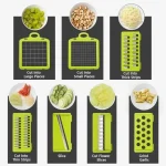 다기능 야채 다지기 손잡이, 음식 창살, 음식 다지기, 야채 슬라이서, 주방 용품, cocina, 14/16 in 1 - 이미지 5