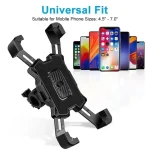Phone Holder 360 ° 회전 자전거 전화 홀더 오토바이 핸들 바 휴대 전화 마운트 스쿠터 자전거 오토바 - 이미지 3