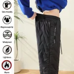 동물 게임 야외 여성용 플러시 두꺼운 플리스 방수 스웨트팬츠 방풍 캐주얼 작업 바지 따뜻한 양털 보온 외투 - 이미지 2