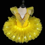 발레린 소녀 파티 드레스 핑크 어린이 발레 드레스 투투 댄스 의상 여름 옷 공주 소녀 발레 레오타드 베스티도 - 이미지 3