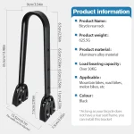 조절 가능한 알루미늄 합금 자전거 짐받이 그래블 바이크 범용 자전거 후면 선반 앞 포크 선반 가방 바이크패킹용 - 이미지 6