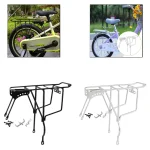 자전거 후면 랙 브래킷은 16/18/20인치 자전거에 다용도로 사용할 수 있습니다. 야외 여행을 위한 견고한 자전거 뒷좌석은 자전거 장비를 운반하는 데 사용됩니다. - 이미지 3