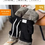 두꺼운 플리스 와이드 레그 팬츠 여성 캐주얼 루즈 코듀로이 가을 겨울 신상 하이웨이스트 스트레이트 레그 바지