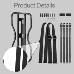 간편 설치 자전거 앞 포크 랙 안정적인 화물 캐리어 퀵 릴리스 로드 바이크 및 보관용 예비 부품 - 이미지 5