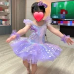 댄스 발레 의상 소녀 발레 드레스 레오타드 파티 여름 의상 소녀 드레스 어린이 옷 베스티도 발레린 생일 선물 - 이미지 3