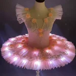 쇼 댄스 의상 어린이 발레 드레스 투투 아동복 베스티도스 베이비 발레 레오타드 여름 소녀 파티 드레스 발레리네 - 이미지 4