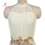 2026 새로운 아이보리 스판덱스 메쉬 롱 드레스 서정적 발레 드레스 댄스 의상 DF25136B - 이미지 5