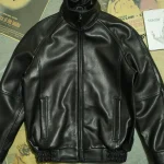 뉴질랜드 양가죽 A2 파일럿 소프트 가죽 남성 겨울 재킷 천연 가죽 재킷 남성 패션 도시 비즈니스 캐주얼 숏 스타일 지퍼 장식