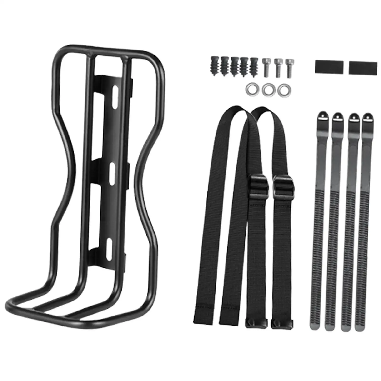 Easy Install Bicycle Front Fork Rack Stable Cargo Carrier Quick Release Spare Parts for Road Bike and Storage