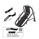 산악 자전거용 자전거 앞 화물 랙 바구니 브래킷 알루미늄 합금 앞 포크 화물 홀더 사이클링 자전거 장비 - 이미지 5