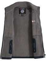 네이비 블루 플리스 집업 재킷 (노르웨이 국기 및 '아웃도어 노르웨이' 자수 포함) - 이미지 3