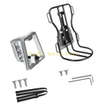 242F 자전거 화물 캐리어 랙 자전거 전면 랙 합금 수하물 여행 캐리어 랙 - 이미지 2