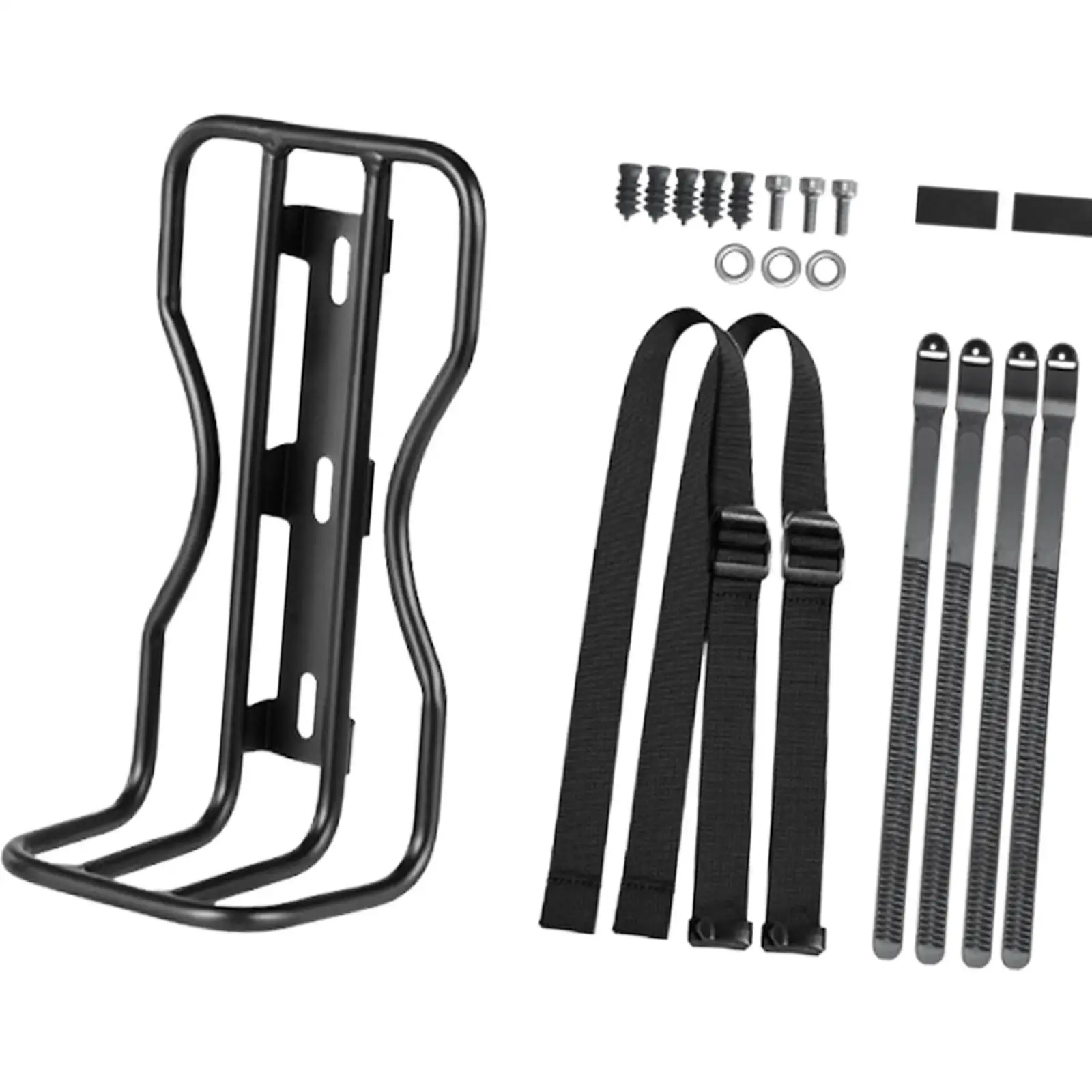 Easy Install Bicycle Front Fork Rack Stable Cargo Carrier Quick Release Spare Parts for Road Bike and Storage