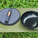 코팅 캠핑웍 경량 후라이팬 궁중팬 손잡이 분리 프라이팬 - 이미지 5