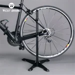 WEST BIKING 자전거 주차 스탠드 랙, 이동식 바닥 MTB 스탠드 보관, 다목적 공간 절약형 로드 바이크 유지 보수 지지대 - 이미지 2