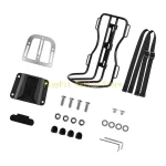 242F 자전거 화물 캐리어 랙 자전거 전면 랙 합금 수하물 여행 캐리어 랙 - 이미지 3